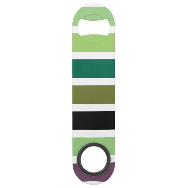 Green Purple Black Hues Bar Key (Front)