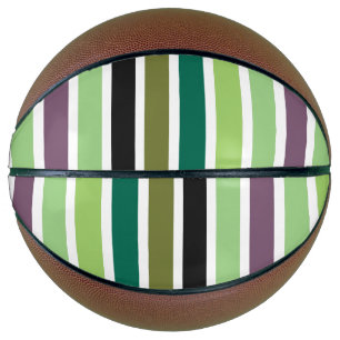Green Purple Black Hues Basketball
