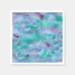 Green Purple Cocktail Paper Napkins