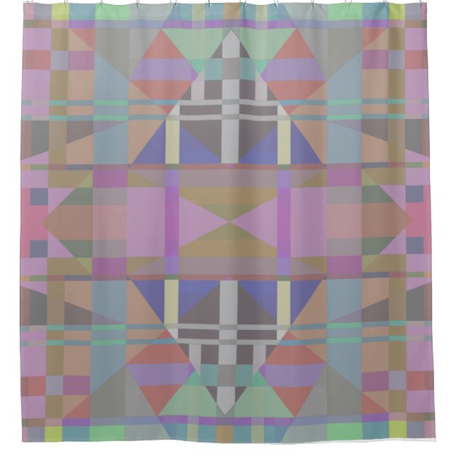 Green Purple Pink Geometric  (Front)