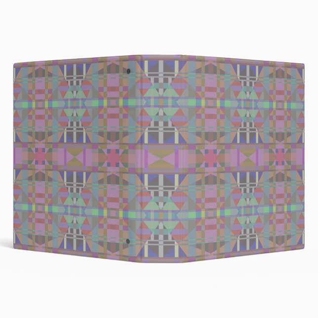 Green Purple Pink Geometric Binder (Background)