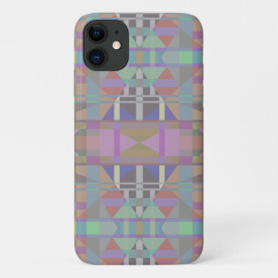 Green Purple Pink Geometric iPhone 11 Case