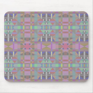 Green Purple Pink Geometric Mouse Pad