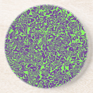 Green & Purple Swirl Coaster