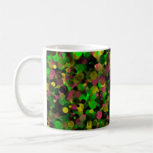 Green Purple Yellow Dot 11oz Mug