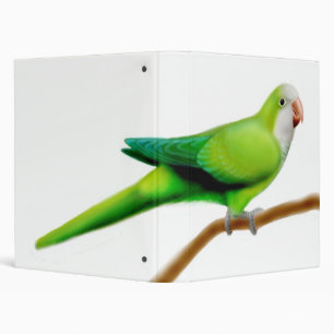 Green Quaker Parrot Avery Binder