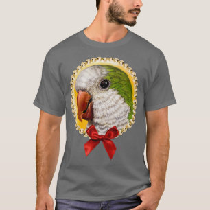 Green quaker parrot realistic painting 1 T-Shirt