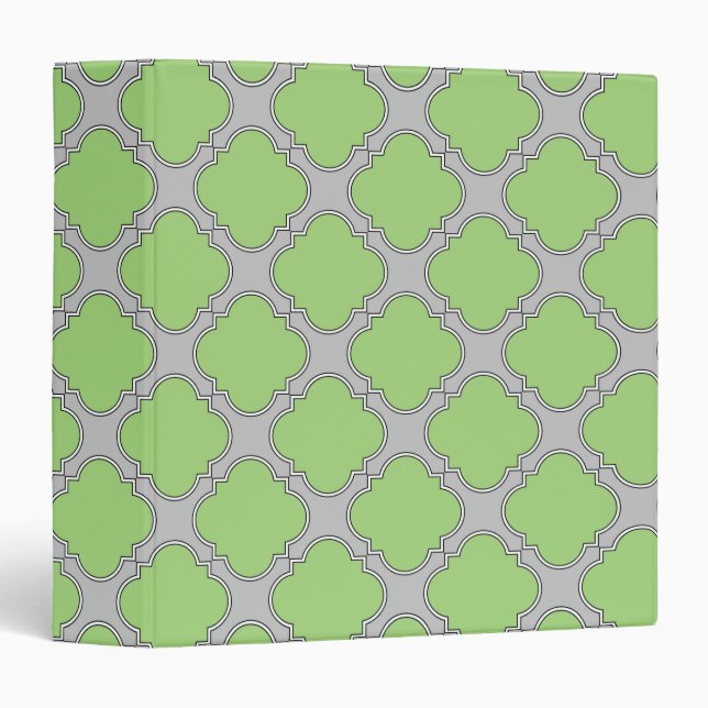 Green Quatrefoil Binder (Front/Spine)