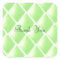 Green Quilted Diamond Pattern