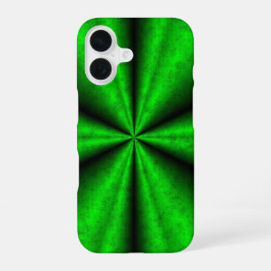 Green Rainbow in Elephant Skin Leather Optik iPhone 16 Case