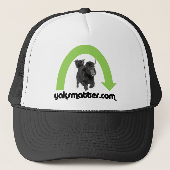 green rainbow trucker hat (Front)