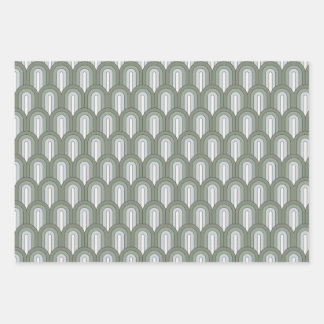 Green Rainbows Wrapping Sheets