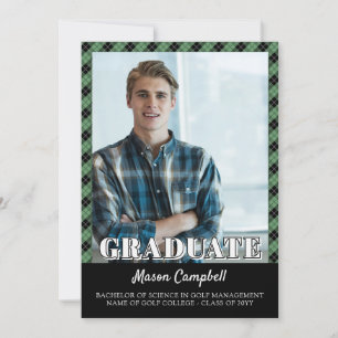 Green Ready Fore Bright Future Golf Graduation Announcement