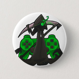 Green Reaper Badge 2 Inch Round Button