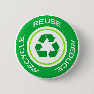 Green recycle - Button
