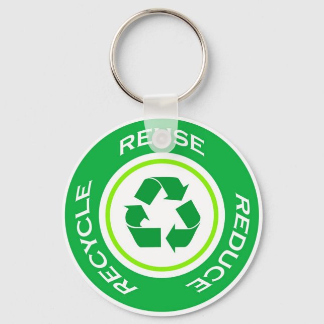 Green recycle - Keychain (Front)