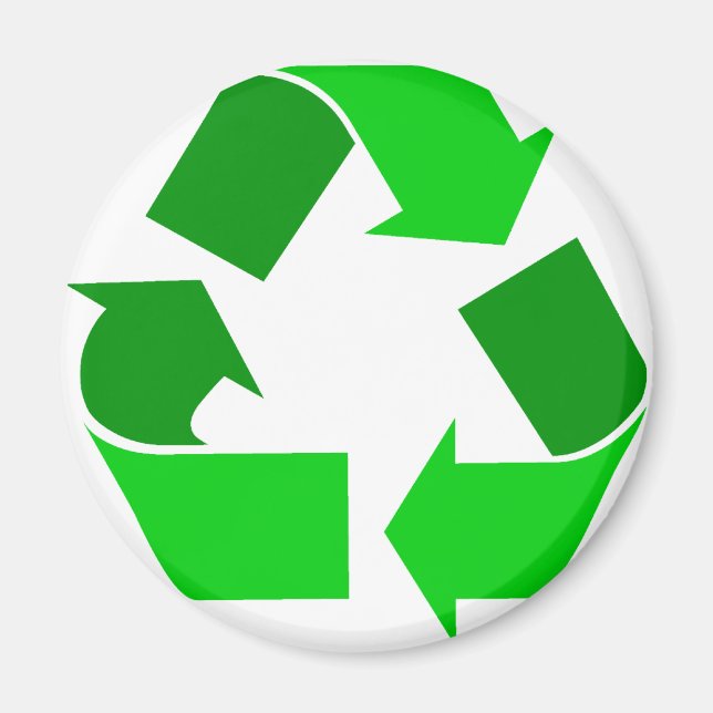 green recycle magnet (Front)