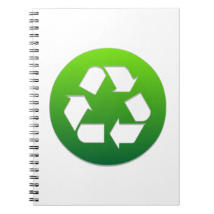 Green Recycle Sign Notebook