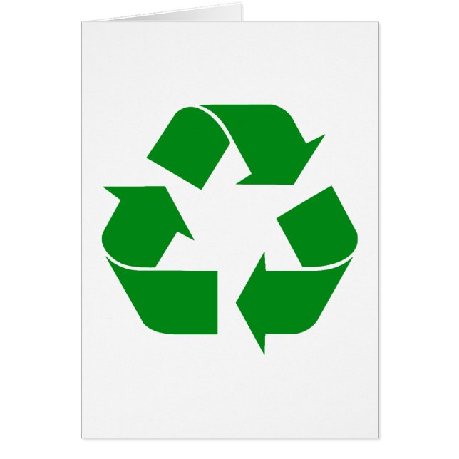Green Recycling Symbol  (Front)