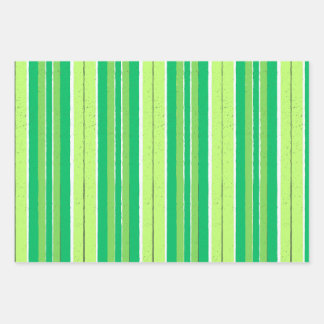 Green Red And Blue Geometrical Stripes Wrapping Paper Sheet