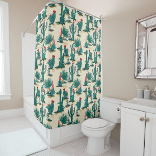 Green & Red Cactus Pattern