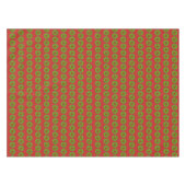 Green Red Christmas Holly Wreath Cookie Holiday Tablecloth (Front (Horizontal))