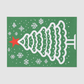 Green & Red Christmas Tissue Paper