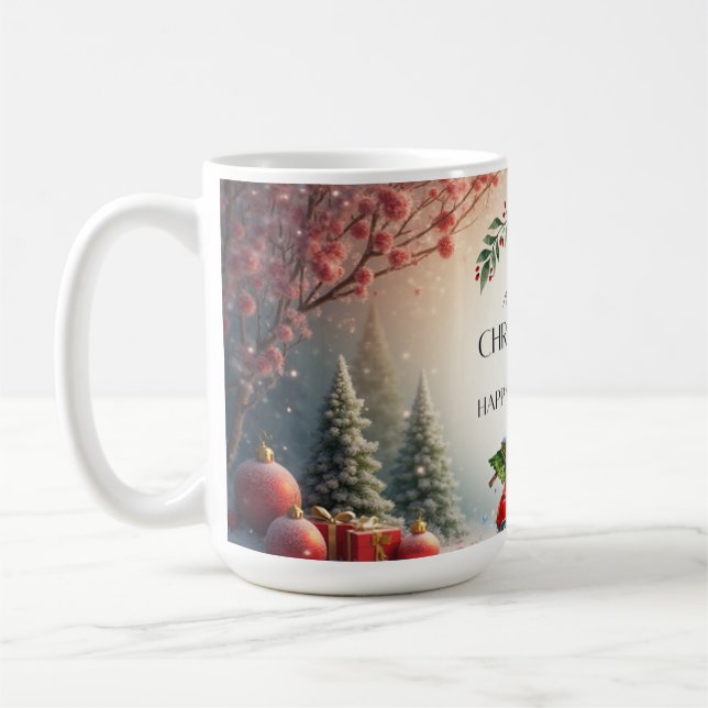 Green&red Chritsmas tree mug 2025 (Left)