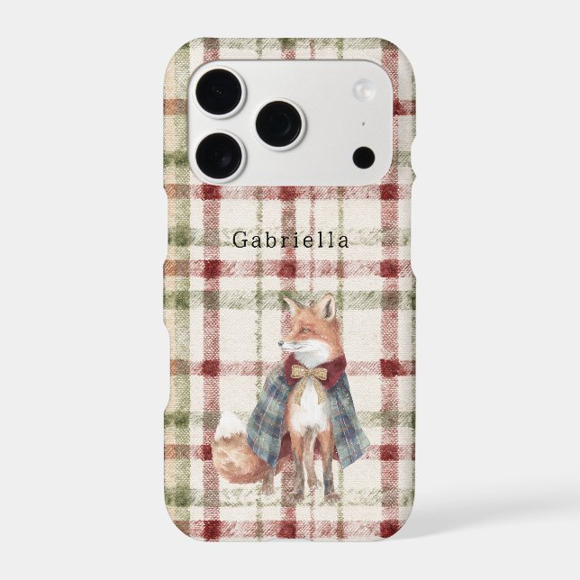 Green Red Cream Stripes Fox  (Verso)