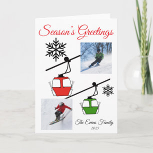 Green & red gondolas card