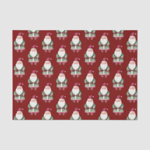 Green Red Merry Christmas Santa Tissue Paper