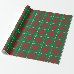Green & Red Plaid Wrapping Paper