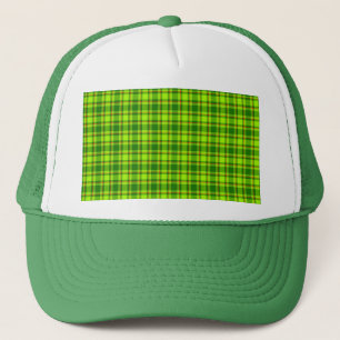 Green Red Tartan Chequered Plaid Pattern-55788 Trucker Hat