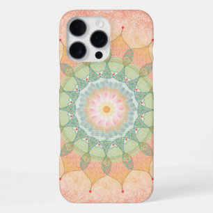 Green Red Yellow Circular Geometric Mandala iPhone 16 Pro Max Case