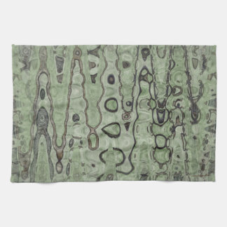 Green Reflections, Green Daze Kitchen Towel