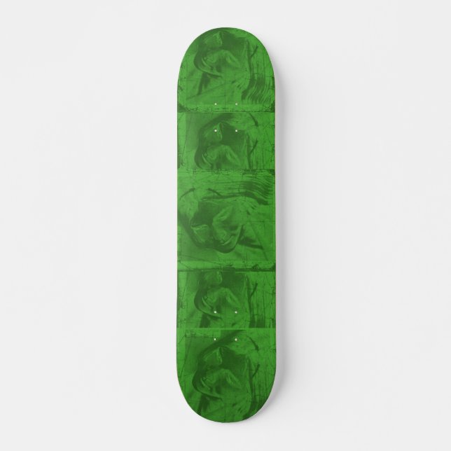 Green Reflections Skateboard - Customizable (Front)