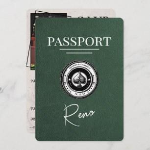 Green Reno Passport Save The Date