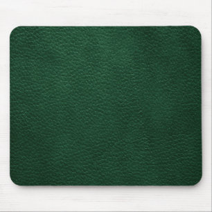 Green Retro Custom Leather Mouse Pad