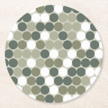 Green retro dots
