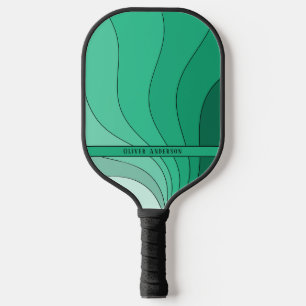 Green Retro Pickleball Paddle