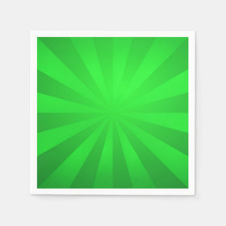 Green Retro Sunburst Napkin