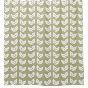 Green Retro Vintage Y2K Leaf Pattern