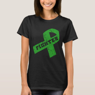 Green Ribbon Awareness Fighter Men Women Kids Pull T-Shirt