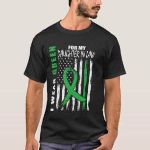 Green Ribbon Daughter In Law Kidney Disease Awaren T-Shirt