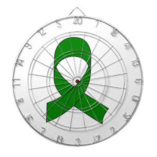 Green Ribbon Drawing Dartboard