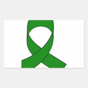 Green Ribbon Drawing Sticker