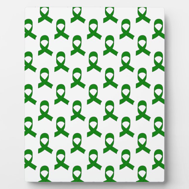 Green Ribbon Pattern Plaque (Front)