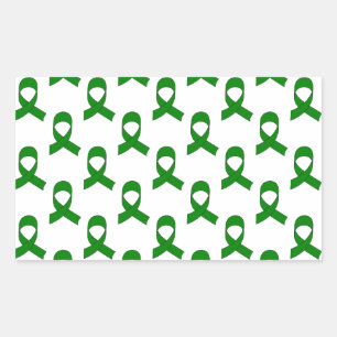 Green Ribbon Pattern Sticker