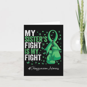 Green Ribbon Sister Cholangiocarcinoma Awareness  Card