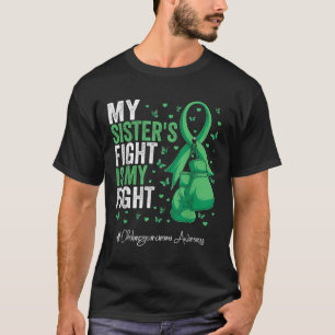 Green Ribbon Sister Cholangiocarcinoma Awareness  T-Shirt